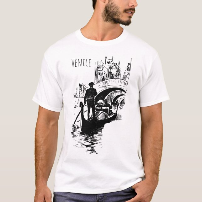 Venice Mens T - Shirt Italien Shirt (Vorderseite)