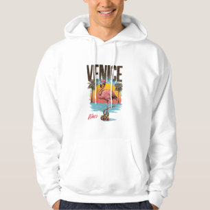 Venice Vibes Flamingo Retro Strand Kalifornien Tro Hoodie