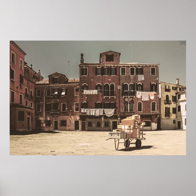 Venice vintage-style landscape poster (Vorne)