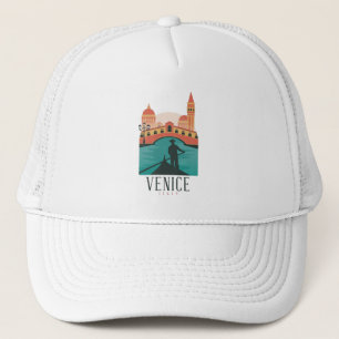 Venice Vintage Travel Trucker Hat Truckerkappe
