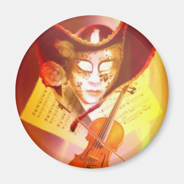 Venice Violinist Magnet (Vorne)