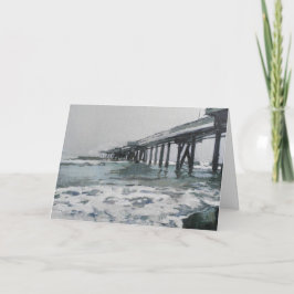 VeniceStrand Washington Pier LosAngeles gefaltete  Feiertagskarte