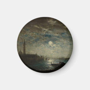 Venise et le Campanile au Clair de Lune Magnet