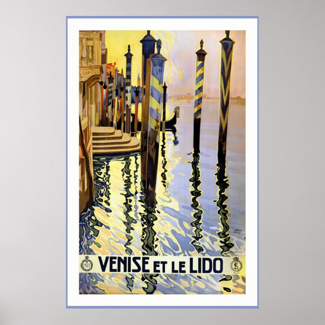 "Venise et le Lido" Poster (Vorne)
