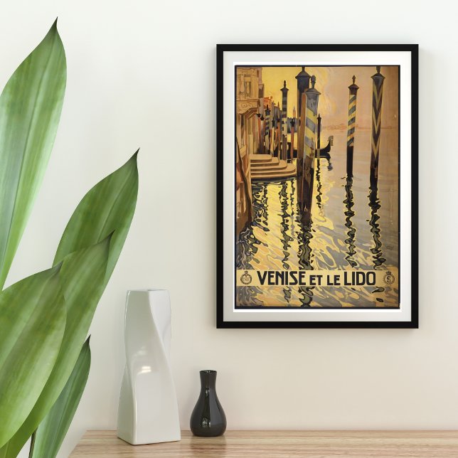 Venise et Le Lido Poster vintage (Créateur téléchargé)