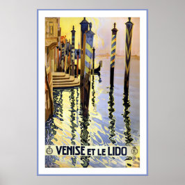 Venise Et Le Lido Vintage Reiseplaner Poster