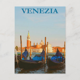 Venise, Italie Gondola Boat Vintage voyage Carte p