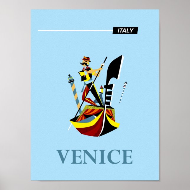 Venise, Italie poster de voyage (Devant)