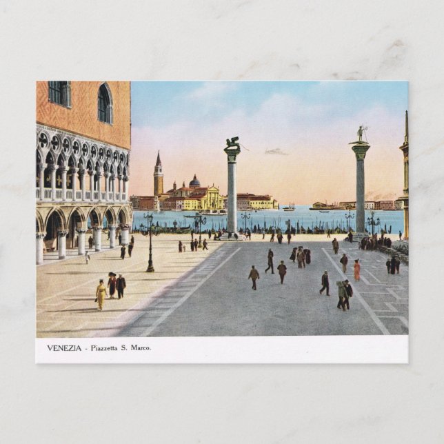 Venise, Réplique Carte Postale Vintage 1910 (Devant)