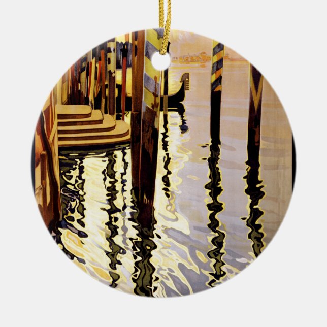 Venise und le Lido Keramik Ornament (Vorne)