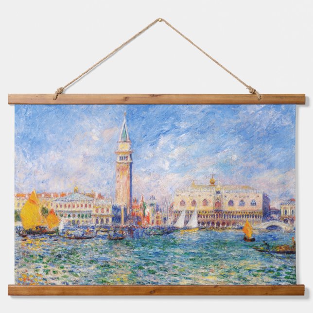 Venise, Venezia, Renoir Wandteppich Mit Holzrahmen (Vorne)