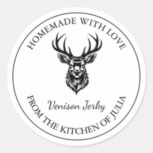 Venison Jerky Étiquette maison