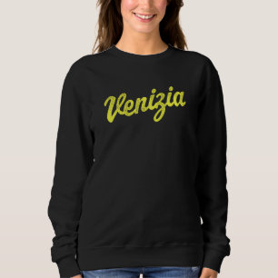 Venizia Italien Retro Schrift Venice Italien Junge Sweatshirt
