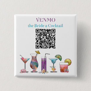 VENMO der Braut einen Cocktail Benutzerdefinierter Button