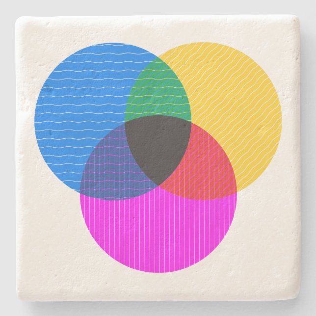 Venmo-Diagramm Steinuntersetzer (Vorderseite)