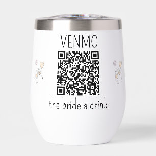VENMO la mariée une boisson QR Code Bachelorette P