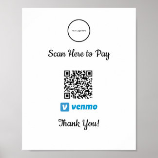 Venmo Mobile Payment | Zur Zahlung von Poster scan
