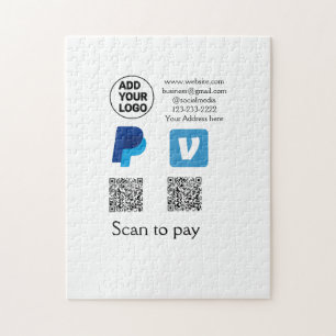 Venmo PayPal-Scan zu zahlen q oder Code-Logo-Text