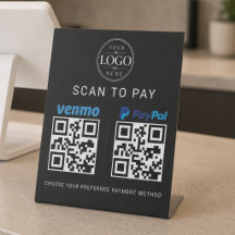 Venmo PayPal Scannen-zum-Bezahlen Tischdisplay