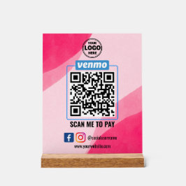 Venmo QR Code Zahlung | Recherche, um Unternehmen  Acrylschild