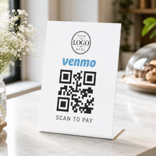 Venmo-Scan-to-Pay-Tischdisplay Sockelschild