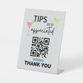 Venmo Zeichen für Barkeeper Sockelschild