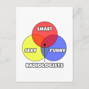 Venn Diagram .. Radiologists Postkarte