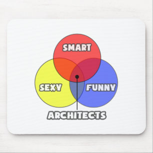 Venn Diagramm .. Architekten Mousepad