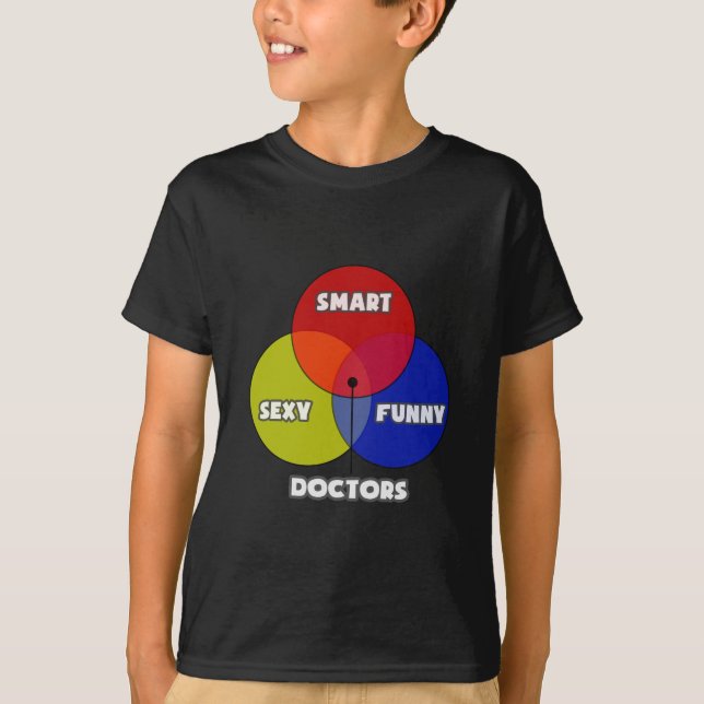 Venn Diagramm .. Ärzte T-Shirt (Vorderseite)