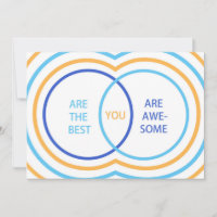 Venn Diagramm Dankeschön Karte