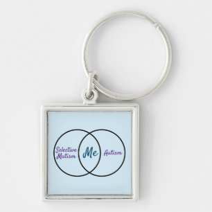 Venn-Diagramm Doppeldiagnose-Schlüsselanhänger Schlüsselanhänger