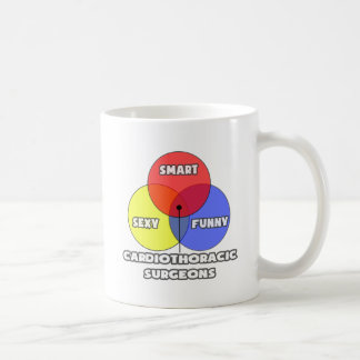Venn Diagramm .. Kardiothorakale Chirurgen Kaffeetasse