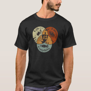 Venn Diagramm Leben das Universum und alles 42 T-Shirt