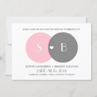 Venn-Diagramm Save-the-Date-Ankündigung
