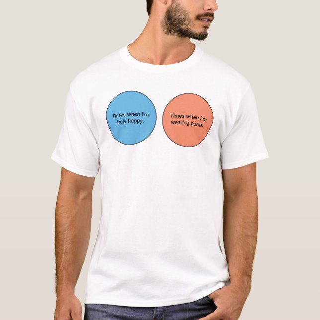 Venn Diagramm T-Shirt (Vorderseite)