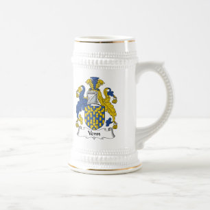 Venn Familienwappen Bierglas