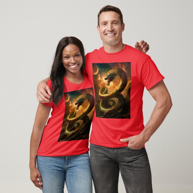 "Venom Vogue: Sssensational Snake Design T-Shirt" T-Shirt (Unisex)