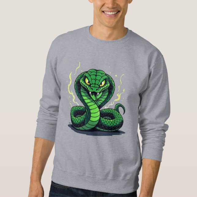 Venomous Snake – Danger and Precision Sweatshirt (Vorderseite)