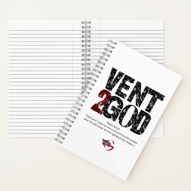 Vent to God Notebook (Schwarz & Rot) Notizbuch (Innen)