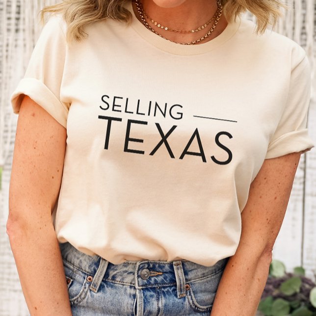 Vente au Texas - Vente de T-Shirt Sunset (Selling Texas shirt like Selling Sunset Show)