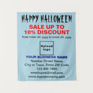 Vente commerciale d'Halloween sur une tapisserie b