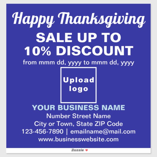 Vente d'action de grâces sur Sticker en Vinyle Ble (Feuille)