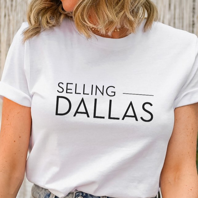 Vente de Dallas - Vente de T-shirts Sunset (Selling Dallas Shirt like Selling Sunset the Show)