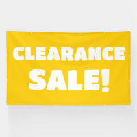 Vente de décharge ! Bannière jaune