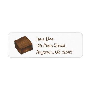 Vente de gâteaux au chocolat Brownie Étiquettes de