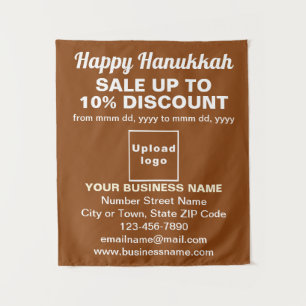Vente de Hanukkah d'affaires sur Tapisserie Marron