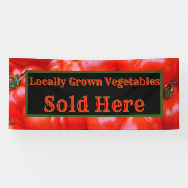 Vente de légumes cultivés localement ici Bannière (Horizontal)