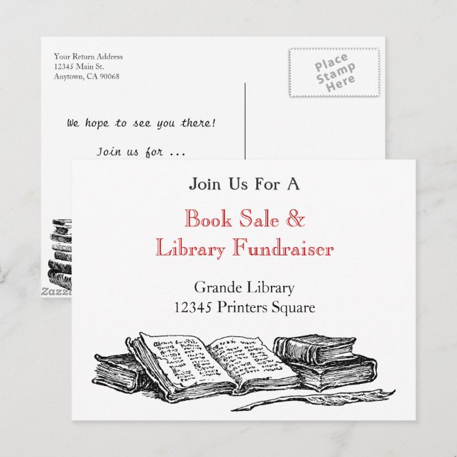 Vente de livre Editable Marketing Carte postale pr (Devant / Derrière)