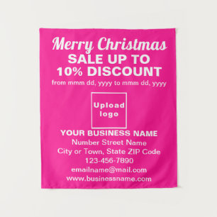 Vente de Noël commerciale sur Tapisserie Rose