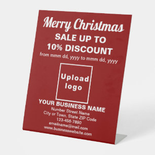 Vente de Noël d'affaires sur le panneau Pedestal r